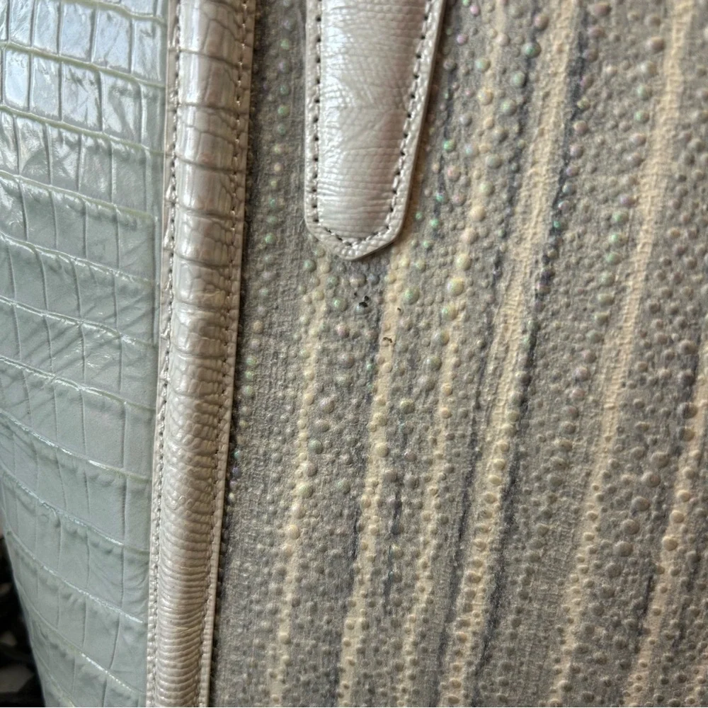 Brahmin Medium Asher Tote Zip Top Tote Sea Glass Edgewater